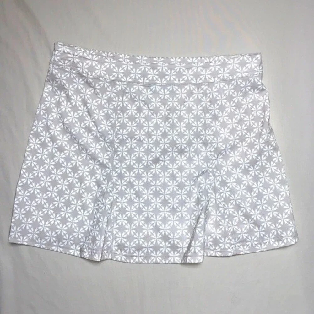 RIP SKIRT Hawaii Wrap Skirt Cover Up Women’s Large Grey Stretch Golf Tennis
